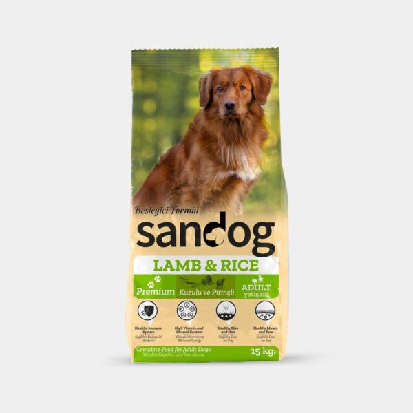SANDOG LAMB&RİCE YETİŞKİN KÖPEK MAMASI 15 KG